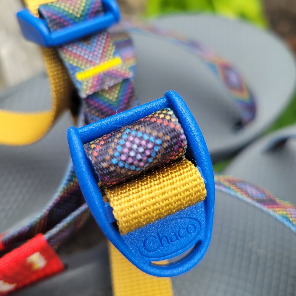 Chaco Women Geometric Colorful Sandals Size 8 - Picture 5 of 6